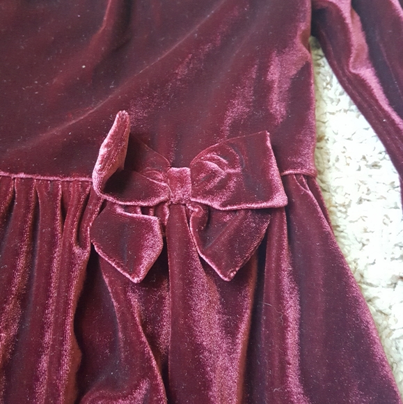 Baby girl burgandy dress 3 & 9 months - Picture 3 of 6